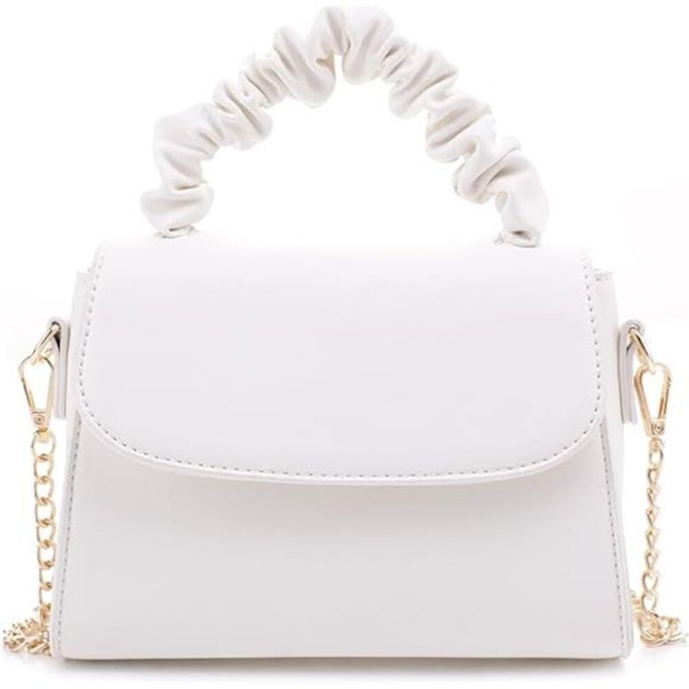 Sexy White  Mini Top handle Crossbody Bag